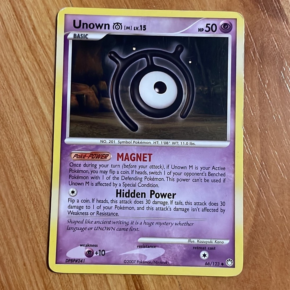 Unown Pokemon Card‎